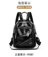 Nueva mochila de cuero suave para mujer, estilo lindo y moderno, adecuada para ir de compras y viajar, bolso versátil de Color sólido - details 18