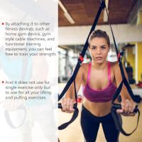 PVC PP ejercicio H duradero Fitness gimnasio equipo accesorios cuerda de estiramiento B negro deportes entrenamiento de fuerza entrenamiento - details 4