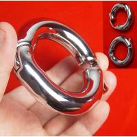 Embalaje privado Anillo de metal sexy, anillo para hombres, juguetes sexuales, anillo para retrasar la eyaculación, camilla ajustable para bolas de escroto, peso estirado, - details 0