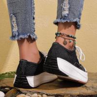 Zapatos de lona con plataforma para mujer, calzado informal con cordones, Verano - details 4