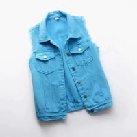Chaleco Sin Mangas de Moda para Mujer Primavera-Otoño 2025 Chaleco Cowboy de Un solo Pecho Estilo Coreano Dulce y Corto - details 22