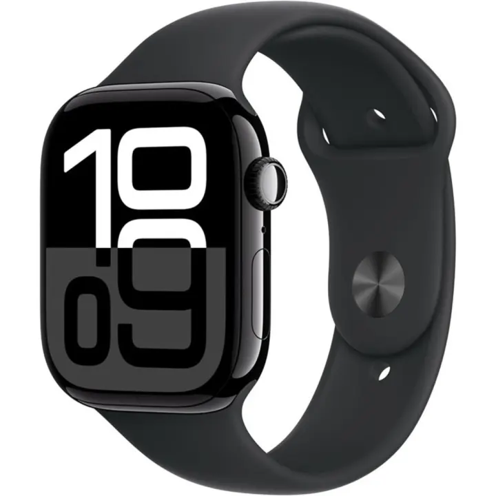 Apple Watch Series 10 GPS 46mm Ca Aluminio Azabach y Correa Deportiva Negra Talla M/L - 1