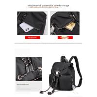 Nueva Mochila de Material de Nailon Para Mujer, Mochila Informal de gran capacidad a la moda, Mochila Escolar Japonesa impermeable con Cordón - details 5