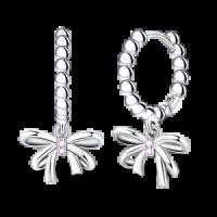 Anillos de pavimentación brillantes de circonita 2025 con lazo de plata pura Original, pendientes para mujer, regalos de joyería de aniversario - details 10