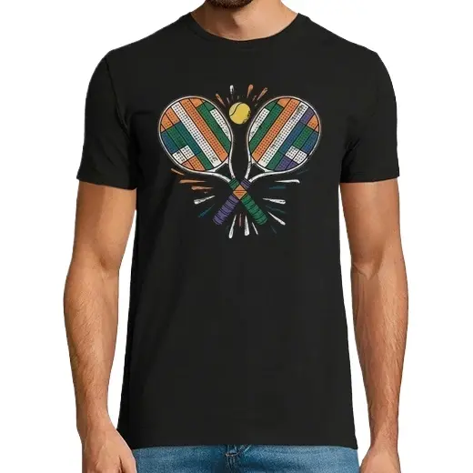 Raquetas de Tenis,Camiseta de Pádel Divertido, ropa para exteriores - 1