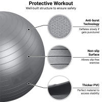 Bola de Equilibrio para Yoga Equipo de Fitness para el Hogar Ideal para Embarazadas y Rehabilitación Deportes y Salud - details 6