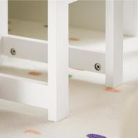 Juego de mesa infantil y 2 sillas de madera, organizador de juguetes multifuncional con 8 cestas y 1 compartimento, 87 x 50 x 50 cm - details 7