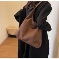 Bolso de hombro de gamuza de gran capacidad para mujer, bolso de viaje informal Simple, bolsos Retro, Otoño e Invierno - details 10