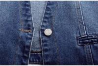 Chaleco Denim Retro Coreano Cuello en V, Ajuste Ajustado, Sin Mangas, Moda para Mujeres 2024 T380 - details 8