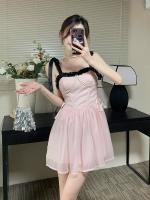 Vestido de Verano de Manga Suspendida Estilo Picante y Dulce de Hueso de Pescado Francés - details 4