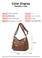 BINGMEI nueva moda bolso de mensajero tejido de gran espacio versión coreana atmósfera simple cuero suave multicompartimento alto sentido - details 3