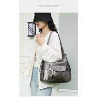 Versión coreana de moda y versátil, simple y de moda del bolso de mano de gran capacidad en diagonal portátil - details 0