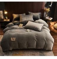 Funda nórdica suave y cálida de terciopelo de leche azul, manta de felpa de doble cara, ropa de cama de lujo, tamaño Queen, invierno, nuevo - details 7