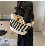 Bolso de Paja Grande para Mujer Estilo Nuevo, Capacidad de Bolso de Playa, Bolso de Hombro Único, Bolso de Paja para Mujer - details 10