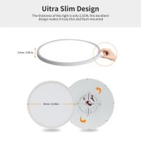 Iluminación Interior de Estilo Plafón LED Goeco Ultrafino de 2PCS Blanco Frío 6500K 24W/36W IP54 - details 4