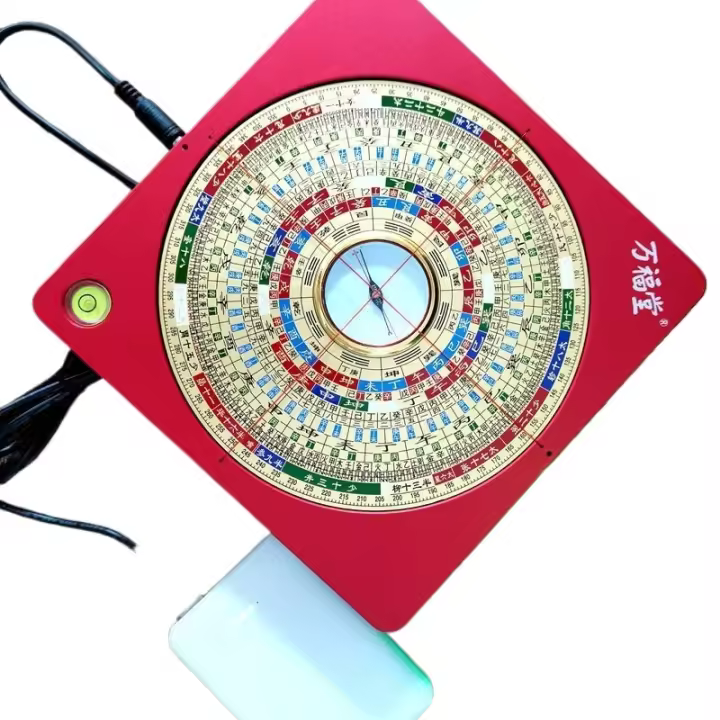 Wanfutang brújula Bagua de cobre puro infrarrojo feng shui láser de 5 pulgadas - 1