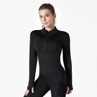 Women sport running slim fit long sleeve yoga outdoor jacket - details 7
