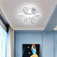 Lámpara de Techo LED Goeco Moderna Luz de Techo Floral de 22W Iluminación Interior Nórdica - details 7
