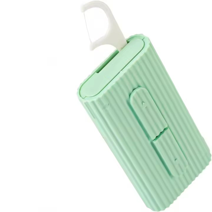 Caja portátil de almacenamiento de hilo Dental, 10 dispensadores de hilo Dental, soporte portátil con estuche para limpieza de dientes y cuidado bucal - 1