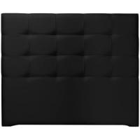 Cabecero tapizado acolchado para dormitorio, modelo Tablet largo en tela antimanchas gris antracita y medidas 151 x 125 cm para camas de 135 o 150 cm. - details 48