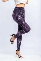 Body de mezclilla estampado para mujer, leggings elásticos, cintura alta, levantamiento de cadera, pantalones Kasur, entrenamiento, correr, gimnasio - details 19