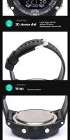 SHUNWAY 【】 Reloj electrónico para hombre con pantalla negra, resistente al agua, multifuncional, con luz nocturna de moda - details 6
