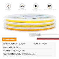 GAHADA Cinta LED COB de alta densidad Luz barra flexible de 5mm para iluminación de decoración - details 2