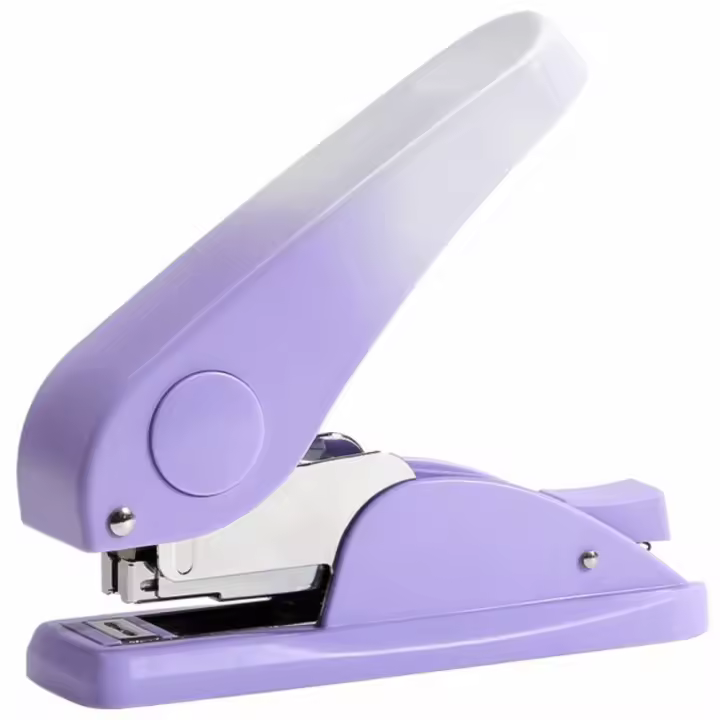 Grapadora multifunción para ahorro de trabajo, grapadora de papel portátil de Metal, grapadora de escritorio Simple antideslizante, uso en almacén - 1
