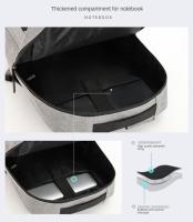 Mochila para Laptop de 15.6 pulgadas para Hombre Impermeable con Puerto de Carga USB Mochila de Negocios de Verano Resistente al Desgaste con Dacron Forro de Nylon - details 11