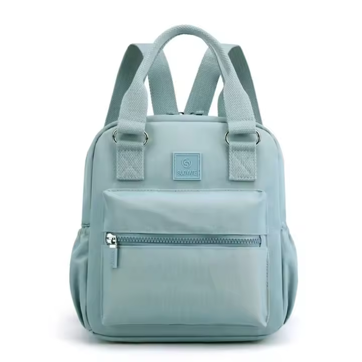 Mochila multifuncional versátil de nailon para mujer y niña, bolso escolar ligero de estilo coreano - 1
