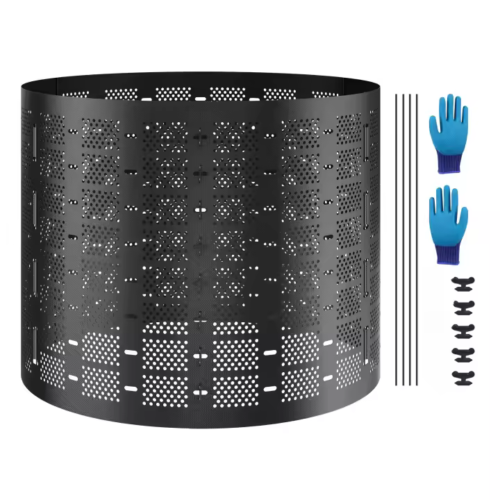 SucceBuy Contenedor de abono de 220 galones, abono duradero para exteriores, fácil instalación y amplia capacidad, fertilización rápida del suelo - 1