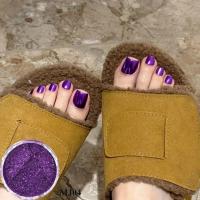 0,5g/tarro de polvo para uñas efecto espejo esmalte de Gel holográfico manicura brillo cromo, 5 colores para decoración de diseño de uñas DIY - details 8