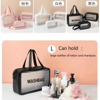 Bolsa de Maquillaje de Viaje Grande Organizador de Cosméticos Impermeable Transparente - details 7