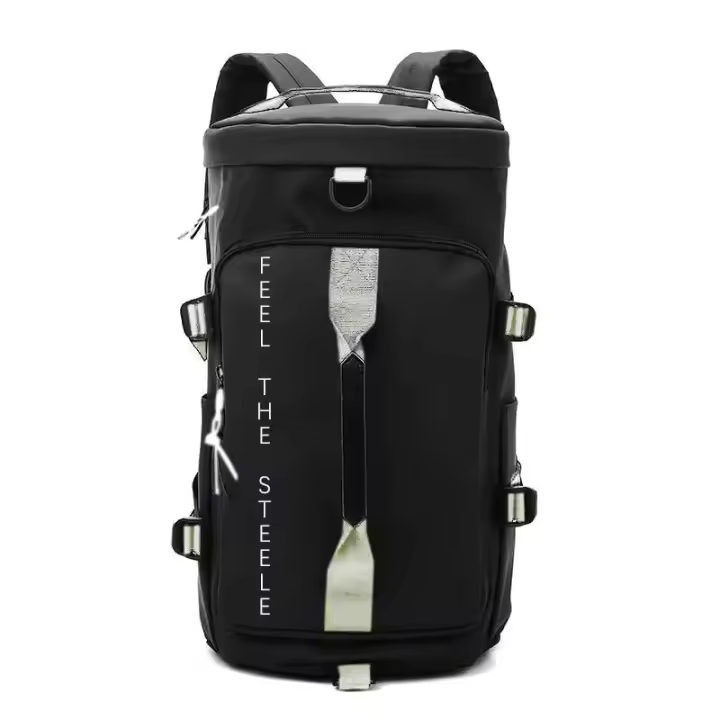 Mochila de gimnasio de viaje para mujer, bolso de mano de gran capacidad, deportivo, personalizado, seco, impermeable, de PU, con compartimento para zapatos - 1