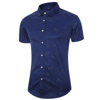 Camisas de Negocios Casuales para Hombres Estampado Elegante, Elástico, Sin Hierro, Ropa de Oficina Formal, Talla Grande, Moda de Trabajo - details 6