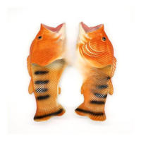 Zapatillas de pescado salado zapatos divertidos hogar interior impermeable chanclas de los hombres tendencia estudiante pareja zapatillas geniales - details 1