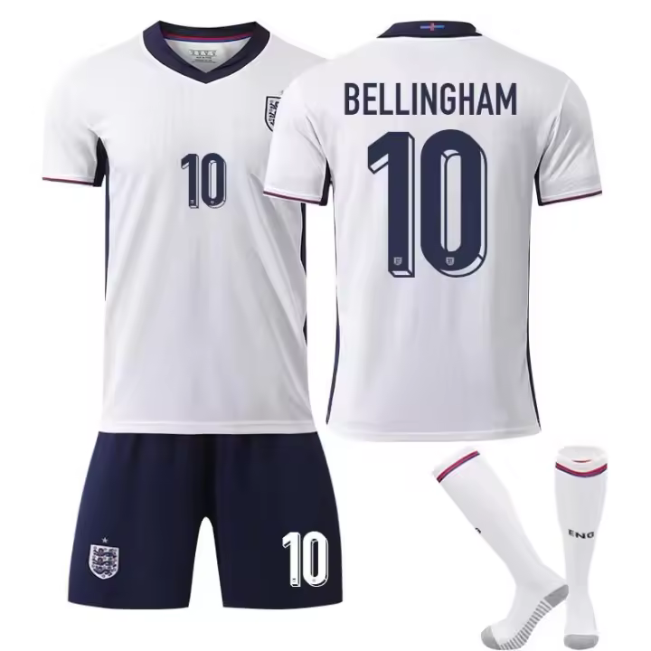 2425 Jersey local de Inglaterra No.9 Kane No.10 Sterling No.19 Mount No.20 Foden Conjunto para niños y adultos. - 1