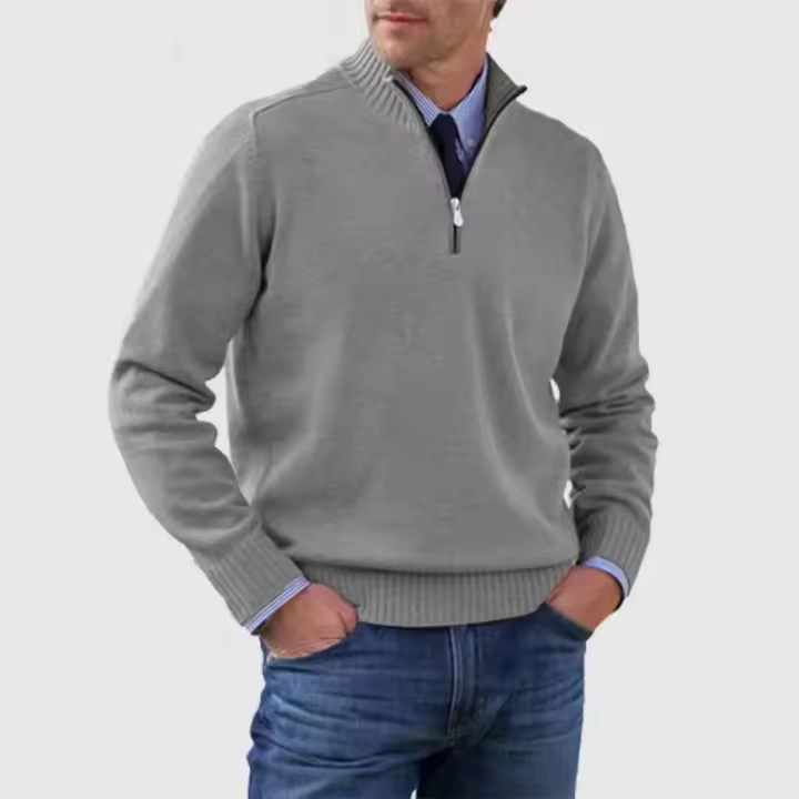 Suéter interior de punto de gran tamaño para hombre, tejido de lana, camiseta inferior cálida - 1
