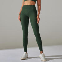 Pantalones deportivos de cintura alta sin costuras para yoga para mujer para hacer ejercicio y correr - details 43