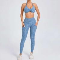 Traje de entrenamiento de gimnasia reforzado deportivo para mujer, ropa deportiva para mujer, traje de yoga rojo, negro y rosa 2024 - details 38