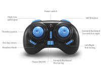 JJRC-Mini Dron a Control remoto H36 para niños, 4 canales, 6 ejes, modo sin cabeza, helicóptero con giro de 360 grados, cuadricóptero de juguete - details 12