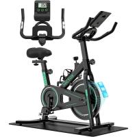 MX87 - Bicicleta estática magnética con volante de inercia de 26 libras, monitor digital con sensor de frecuencia cardíaca, soporte para iPad/teléfono para personas pesadas para uso doméstico - details 0