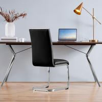 2PCS Sillas de Comedor Giratorias Sillas de Cocina con Respaldo Alto Patas Metálicas Diseño Moderno para Salón Oficina Dormitorio Blanco - details 12