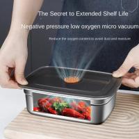 Fiambrera de acero inoxidable para acampar, caja Bento adecuada para microondas a prueba de fugas, caja de almacenamiento para refrigerador y congelador sellada de gran capacidad - details 18