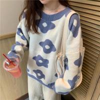 2024 ins nueva moda mujer suéteres invierno mujeres suéteres de flores sobre tamaño mujeres pullover suéteres - details 41