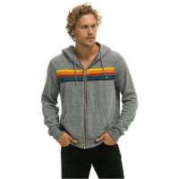 Sudadera con Capucha de Manga Larga Unisex Moda Casual para Otoño Estilo Aviador con 5 Rayas Arcoíris - details 5
