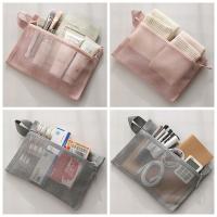 Bolsa de lavado de maquillaje de malla Simple, bolsa de artículos de tocador hueca impermeable, bolsa de almacenamiento ligera de secado rápido, viaje - details 7