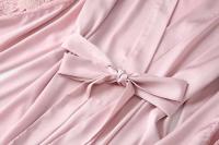 Ence Conjunto de bata de flores para mujer, kimono de boda con correa de cinta, ropa de dormir, 2 piezas - details 8
