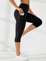 Pantalones cortos deportivos, pantalones cortos para mujer, Fitness, cintura alta, levantamiento de cadera, correr, Yoga, bolsillos laterales, medias, ropa deportiva de secado rápido para gimnasio - details 17