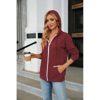 Sudadera con capucha y cremallera cerrada para mujer - details 17